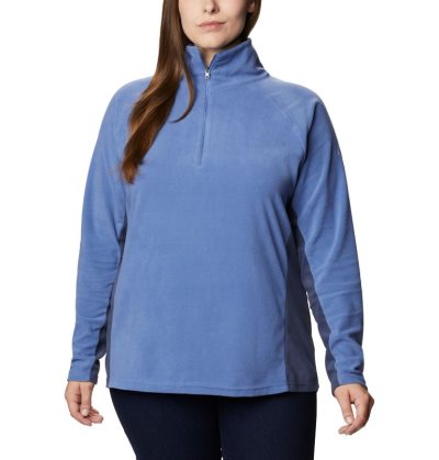 Tops Columbia Glacial™ IV 1/2 Zip Feminino Azul Marinho Azuis Azuis Escuro Portugal | 169253-C4CC