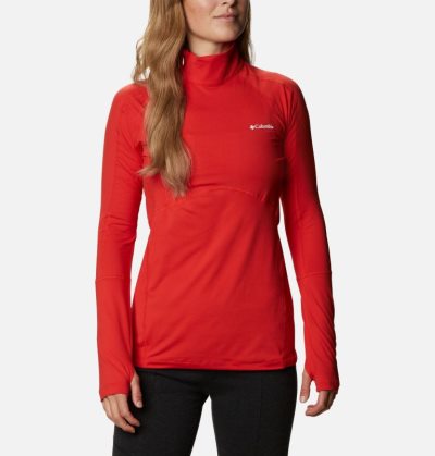 Tops Columbia Inverno Power™ Quarter Zip Knit Shirt Feminino Laranja Portugal | 146051-QO1R