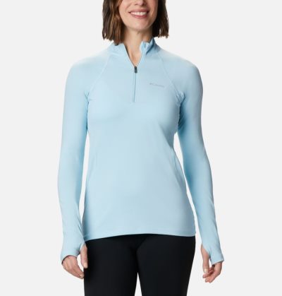 Tops Columbia Midweight Stretch Baselayer Long Sleeve Half Zip Shirt Feminino Azuis Portugal | 137441-4KOU