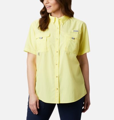 Tops Columbia PFG Bahama™ Curta Sleeve Feminino Amarelas Portugal | 160523-FR0O