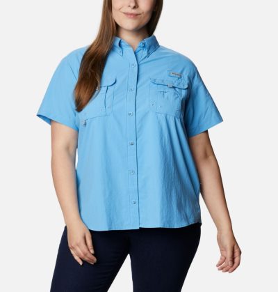 Tops Columbia PFG Bahama™ Curta Sleeve Feminino Azuis Escuro Portugal | 166251-WGQS