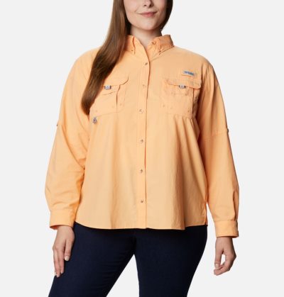 Tops Columbia PFG Bahama™ Long Sleeve Feminino Luz Laranja Portugal | 131517-DNFL