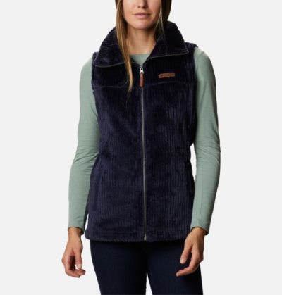 Coletes Columbia Fire Side™ Sherpa Vest Feminino Azuis Escuro Portugal | 145557-EOCM