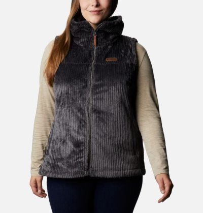 Coletes Columbia Fire Side™ Sherpa Vest Feminino Cinzentas Escuro Portugal | 184079-WS0K