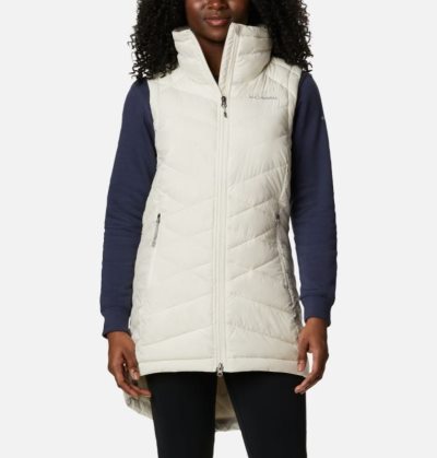 Coletes Columbia Heavenly™ Long Vest Feminino Creme Portugal | 193070-9KBM