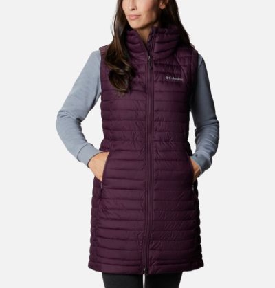 Coletes Columbia White Out™ Long Vest Feminino Bordeaux Portugal | 155610-V4RZ