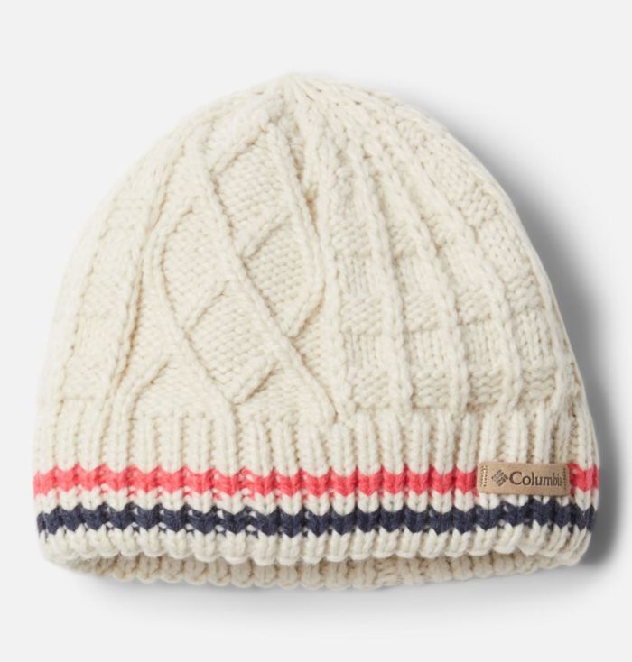 Gorros Columbia Cabled Cutie™ Beanie Criança Creme Luz Coral Azuis Escuro Portugal | 170834-8K0F