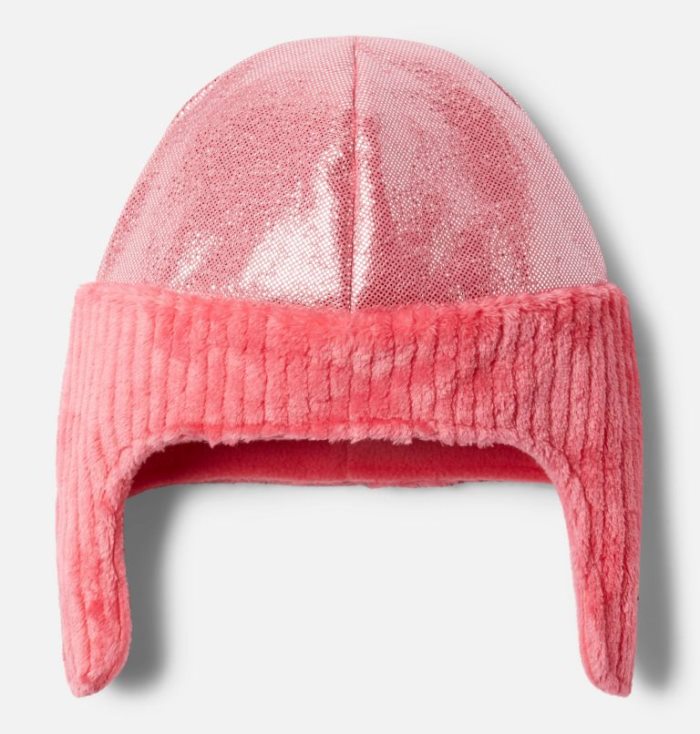 Gorros Columbia Frosty Trilha™ Earflap Beanie Criança Luz Coral Rosa Portugal | 172241-PFHF