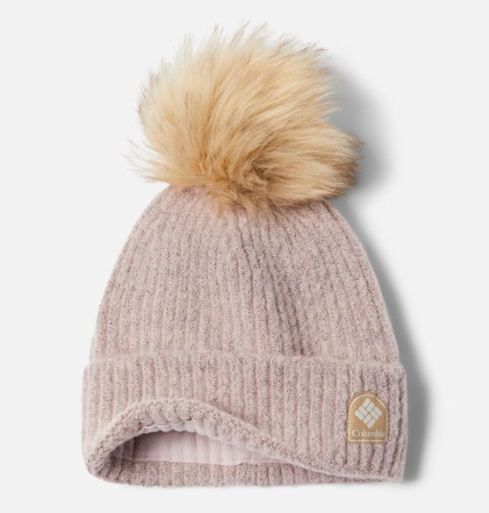 Gorros Columbia Inverno Blur™ Pom Pom Beanie Feminino Luz Rosa Portugal | 149705-9YU8