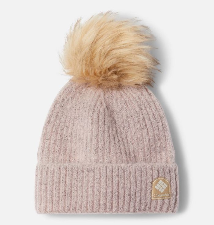 Gorros Columbia Inverno Blur™ Pom Pom Beanie Feminino Luz Rosa Portugal | 149705-9YU8