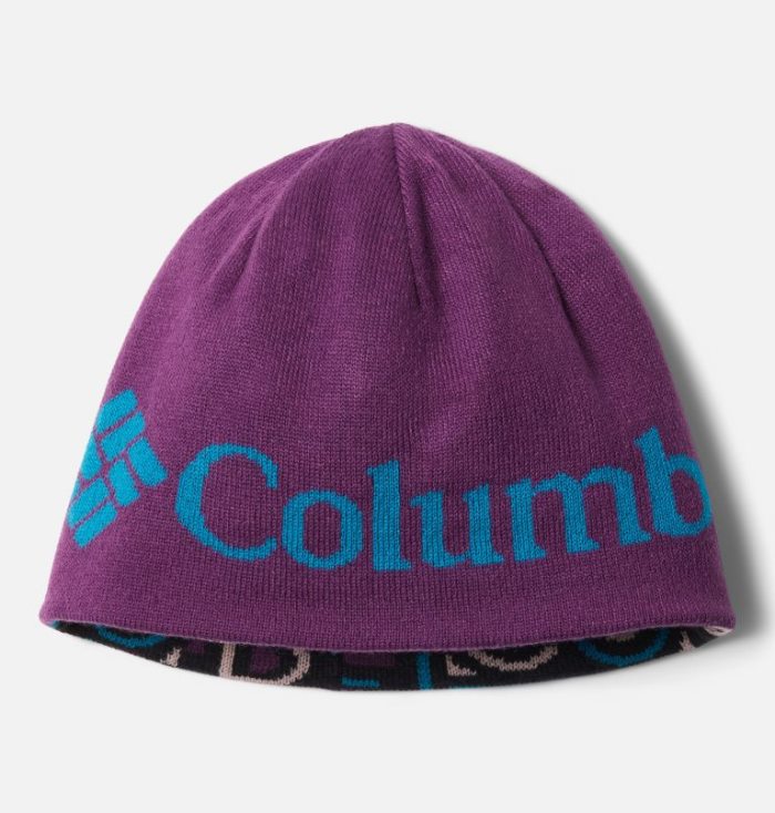 Gorros Columbia Urbanization Mix Reversible Beanie Criança Pretas Multicoloridas Roxo Portugal | 163973-R1DH