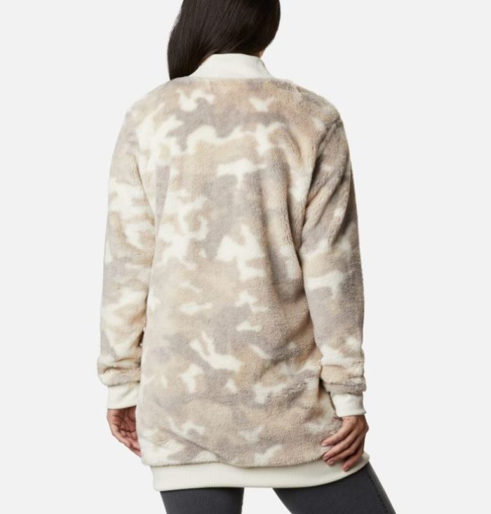 Jaqueta Bomber Columbia Bundle Up™ Printed Casaco De Lã Feminino Creme Camufladas Portugal | 108782-GHJM