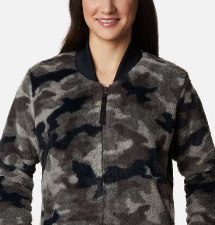 Jaqueta Bomber Columbia Bundle Up™ Printed Casaco De Lã Feminino Pretas Camufladas Portugal | 195916-XE6W