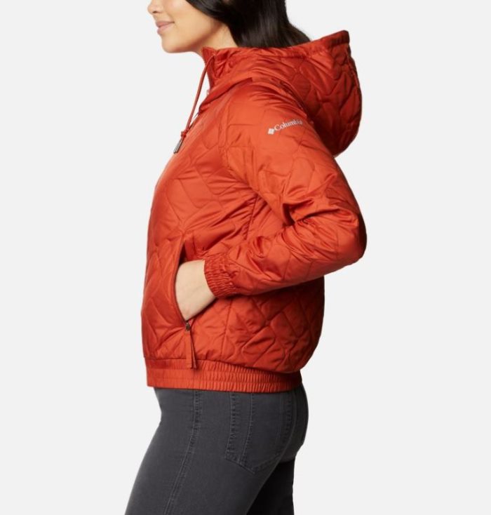 Jaqueta Bomber Columbia Sweet View™ Insulated Bomber Feminino Vermelhas Escuro Portugal | 121345-WIX0