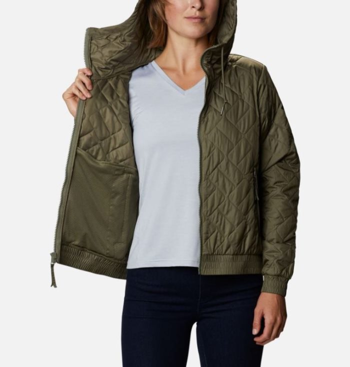 Jaqueta Bomber Columbia Sweet View™ Insulated Bomber Feminino Verdes Portugal | 186572-FFMS