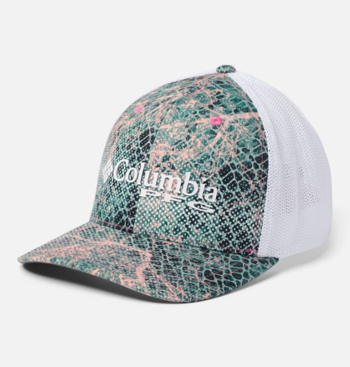 Boné Columbia PFG Camo Mesh™ Ball Cap Feminino Rosa Portugal | 158389-KV2K