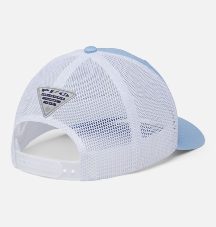 Boné Columbia PFG Mesh Snap Back™ Fish Flag Ballcap Masculino Azuis Escuro Branco Portugal | 146281-MGQ5