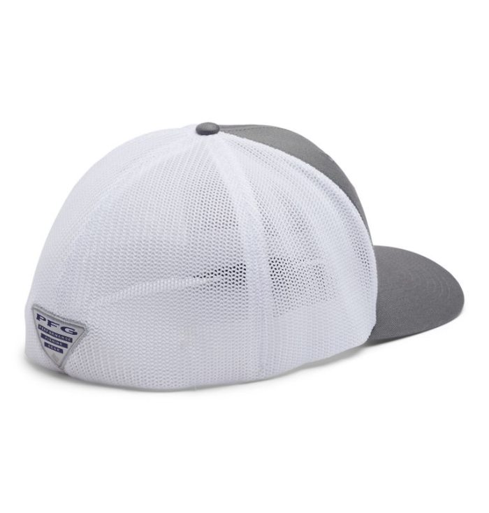 Boné Columbia PFG Mesh™ Ball Cap XXL Feminino Cinzentas Branco Portugal | 120533-139H