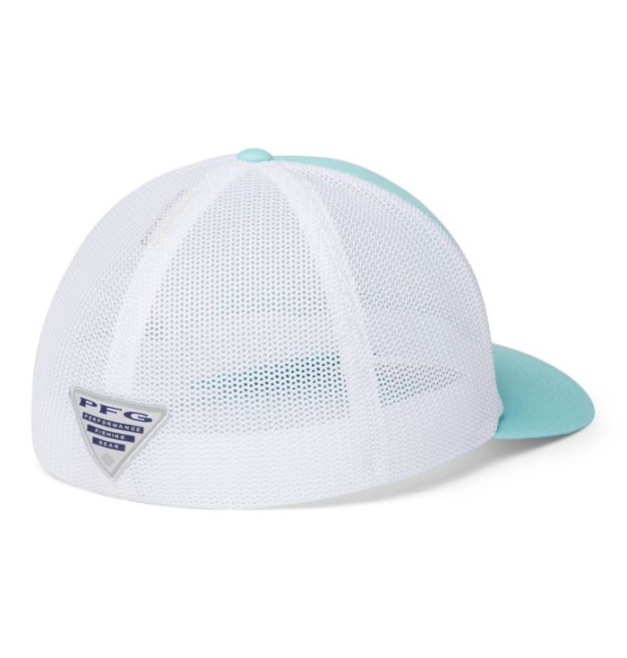 Boné Columbia PFG Mesh™ Hooks Ball Cap Feminino Turquesa Prateadas Portugal | 153523-29MV