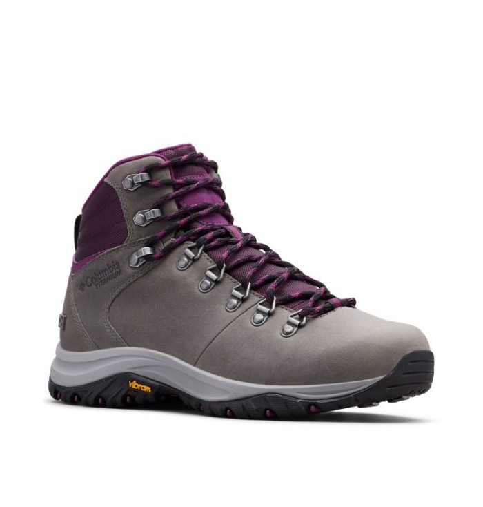 Botas Caminhada Columbia 100MW™ Titanium OutDry™ Caminhada Boot Feminino Cinzentas Bordeaux Portugal | 192162-B9YF