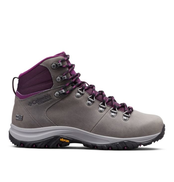 Botas Caminhada Columbia 100MW™ Titanium OutDry™ Caminhada Boot Feminino Cinzentas Bordeaux Portugal | 192162-B9YF