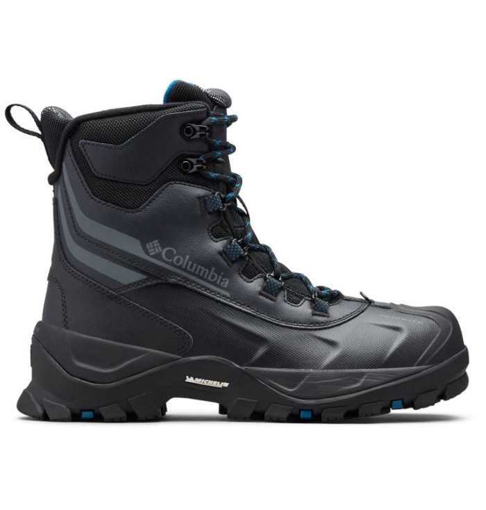 Botas Columbia Bugaboot™ Plus IV Omni-Heat™ Boot Masculino Pretas Azuis Portugal | 119141-IGAG