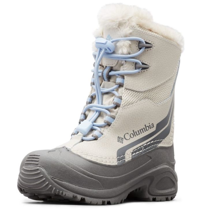 Botas Columbia Bugaboot™ Plus IV Omni-Heat™ Boot Criança Branco Cinzentas Azuis Portugal | 129242-Q6PN