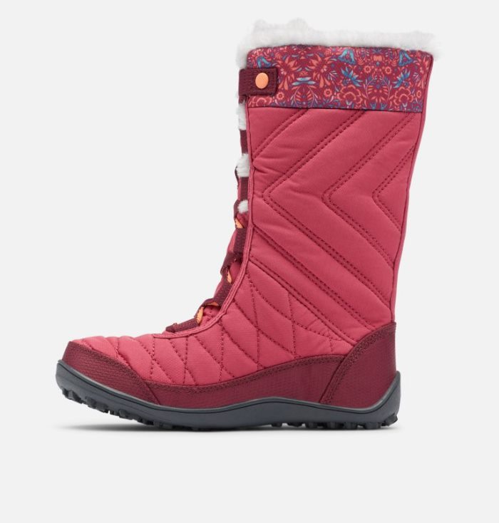 Botas Columbia Minx™ Medio III Print Impermeáveis Omni-Heat™ Boot Criança Fucsia Escuro Luz Coral Portugal | 109356-A1H8