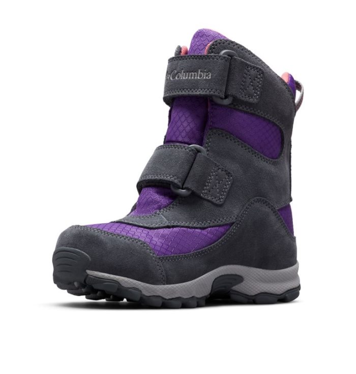 Botas Columbia Parkers Peak™ Boot Criança Roxo Pretas Portugal | 178509-4FRL