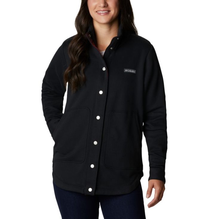 Camisas De Botões Columbia Hart Mountain™ Shirt Jaqueta Feminino Pretas Portugal | 127509-K416