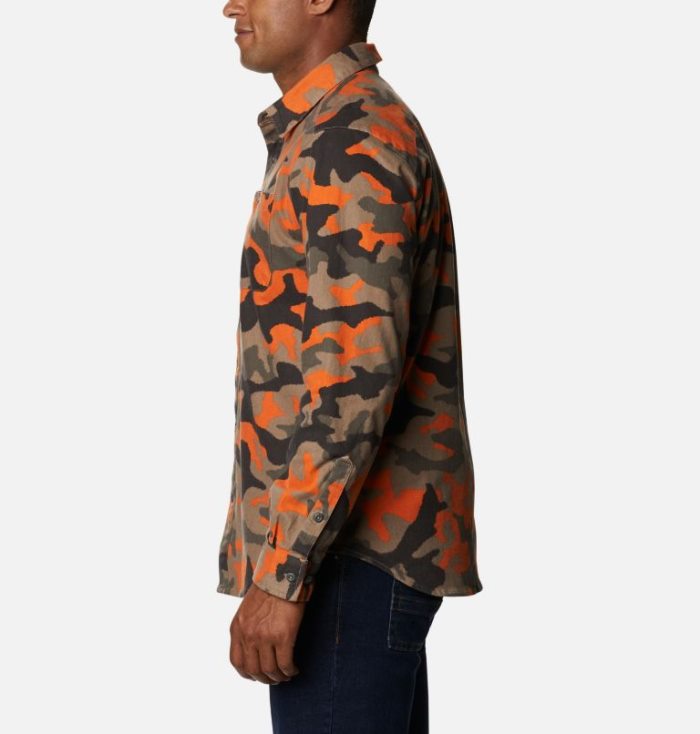 Camisas De Botões Columbia Outdoor Elements™ Printed Flannel Masculino Laranja Camufladas Portugal | 179598-BWYH