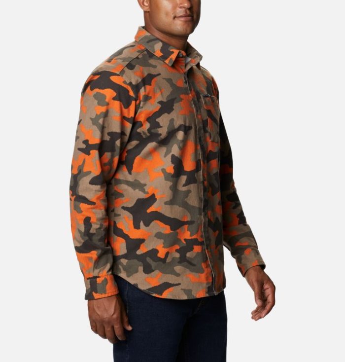 Camisas De Botões Columbia Outdoor Elements™ Printed Flannel Masculino Laranja Camufladas Portugal | 179598-BWYH