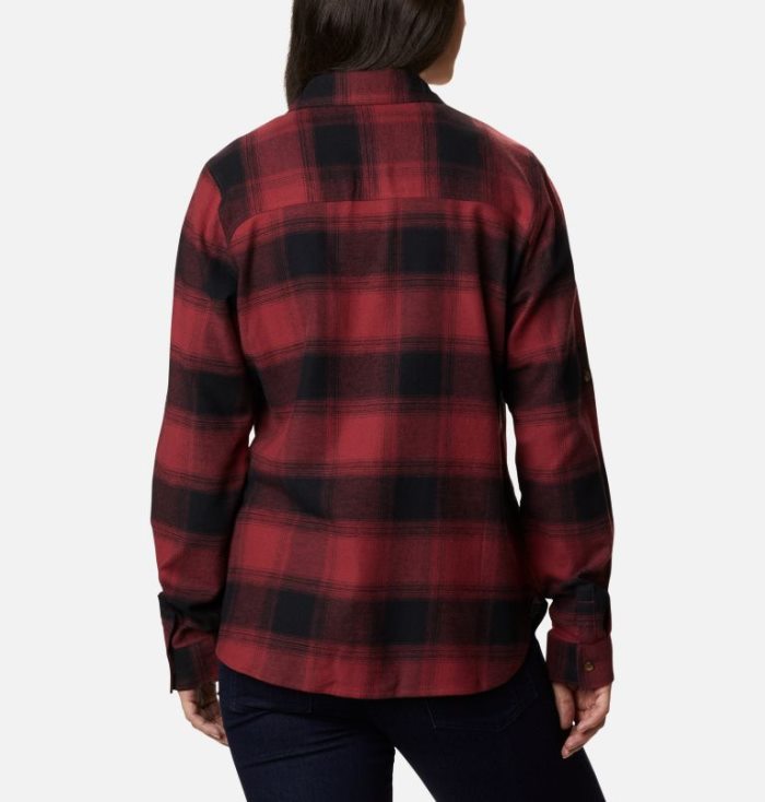 Camisas De Botões Columbia Pine Street™ Stretch Flannel Feminino Vermelhas Portugal | 107621-RFT9