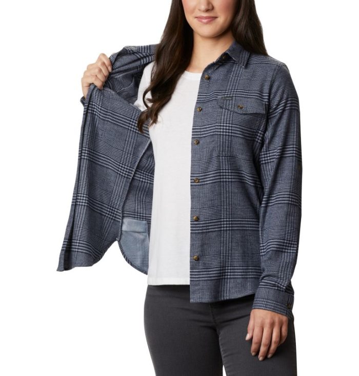 Camisas De Botões Columbia Pine Street™ Stretch Flannel Feminino Cinzentas Portugal | 142980-9NQI