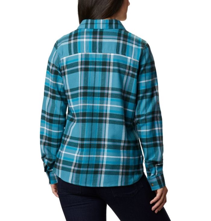 Camisas De Botões Columbia Pine Street™ Stretch Flannel Feminino Azuis Multicoloridas Portugal | 166552-T958