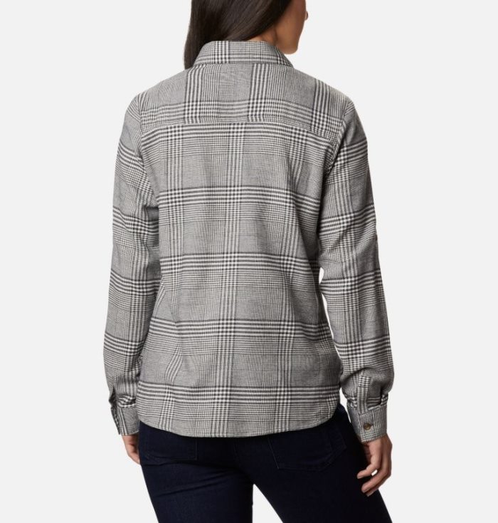 Camisas De Botões Columbia Pine Street™ Stretch Flannel Feminino Creme Portugal | 189121-CXLU