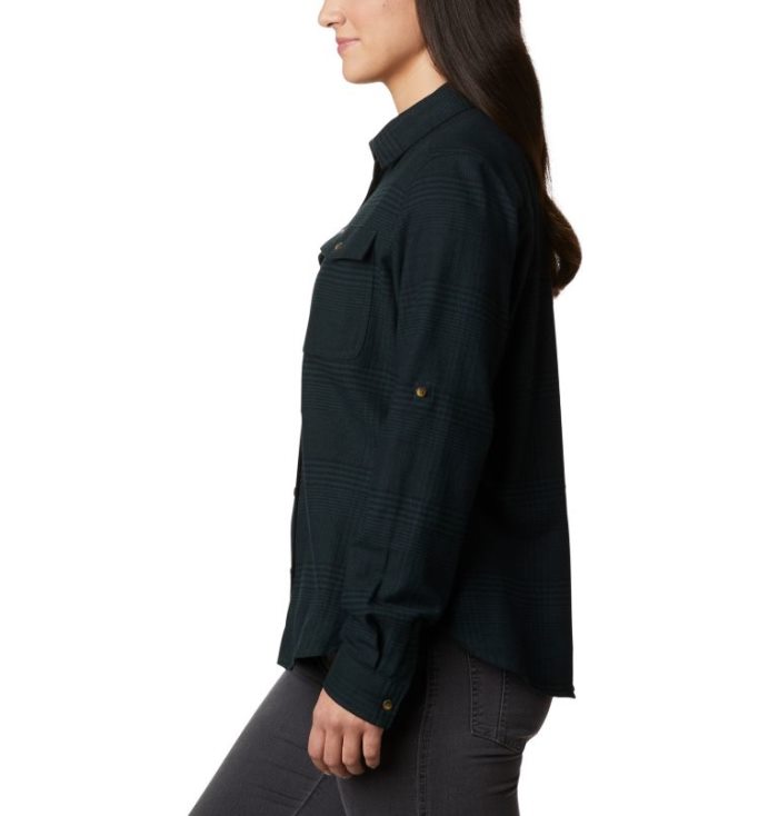 Camisas De Botões Columbia Pine Street™ Stretch Flannel Feminino Verdes Portugal | 189903-MYGI