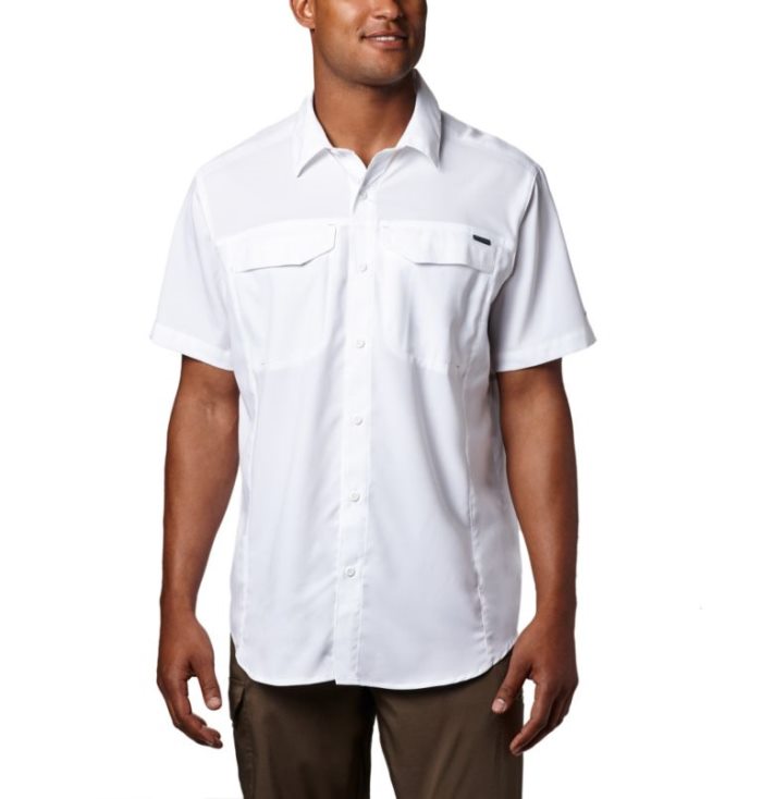 Camisas De Botões Columbia Silver Ridge Lite™ Curta Sleeve Shirt Masculino Branco Portugal | 130483-65J2