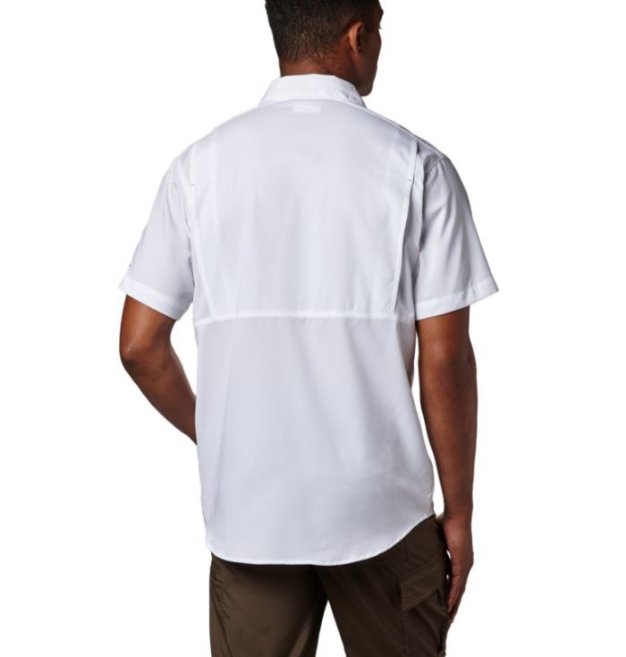 Camisas De Botões Columbia Silver Ridge Lite™ Curta Sleeve Shirt Masculino Branco Portugal | 130483-65J2