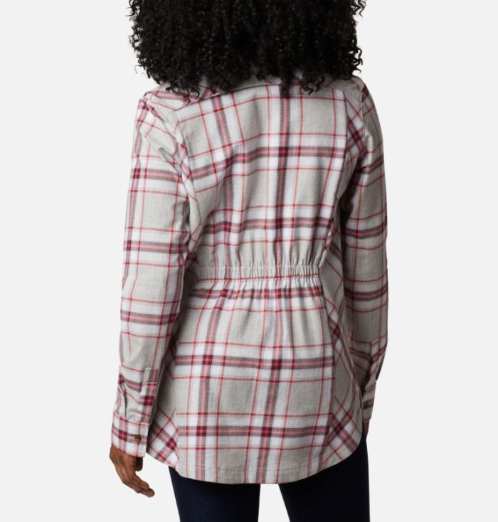 Camisas De Botões Columbia Sunday Summit™ Plaid Túnica Feminino Vermelhas Portugal | 110905-U9WZ