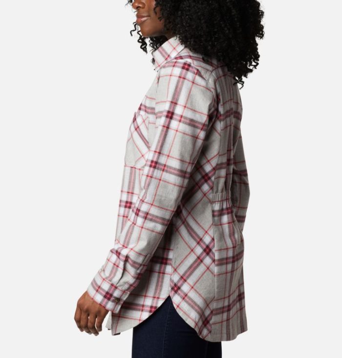 Camisas De Botões Columbia Sunday Summit™ Plaid Túnica Feminino Vermelhas Portugal | 110905-U9WZ