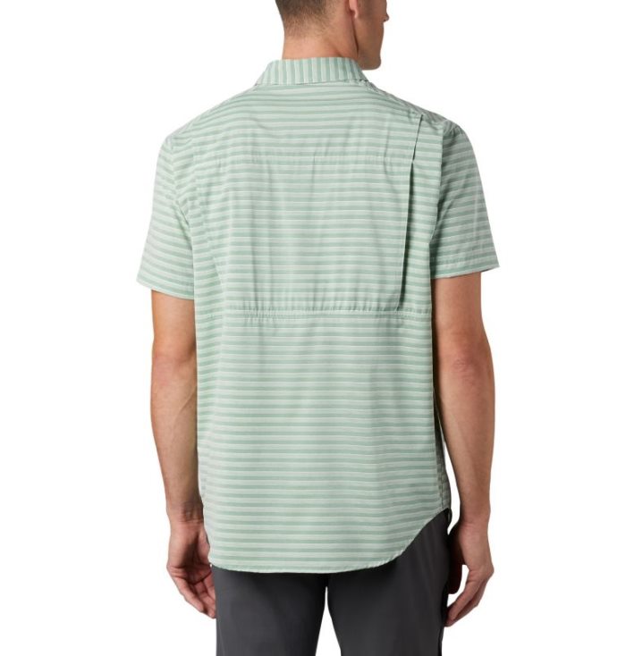 Camisas De Botões Columbia Twisted Creek™ II Curta Sleeve Shirt Masculino Verdes Portugal | 127406-O7R2