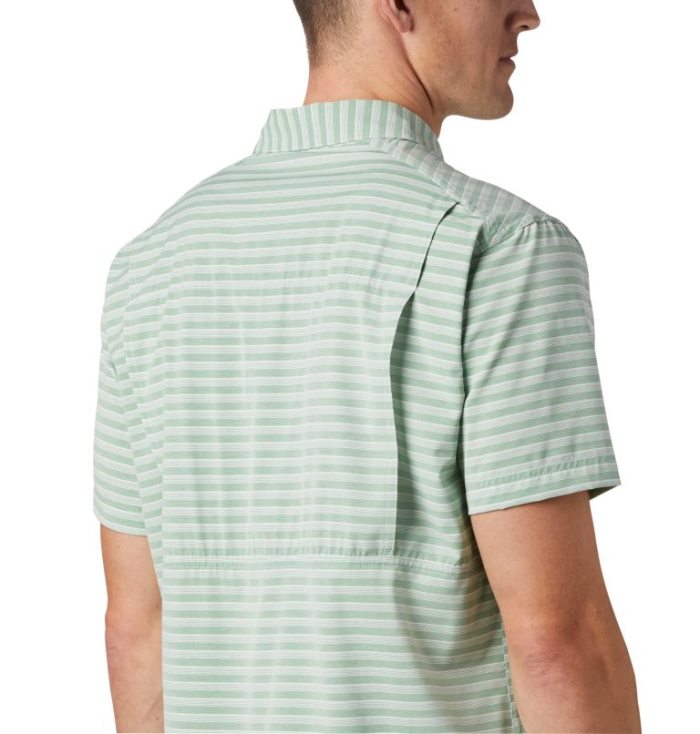 Camisas De Botões Columbia Twisted Creek™ II Curta Sleeve Shirt Masculino Verdes Portugal | 127406-O7R2