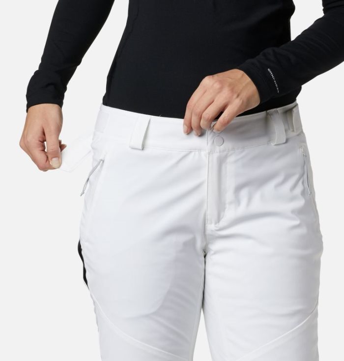 Calça De Esqui Columbia Backslope™ Insulated Pants Feminino Branco Portugal | 196970-0ZBR