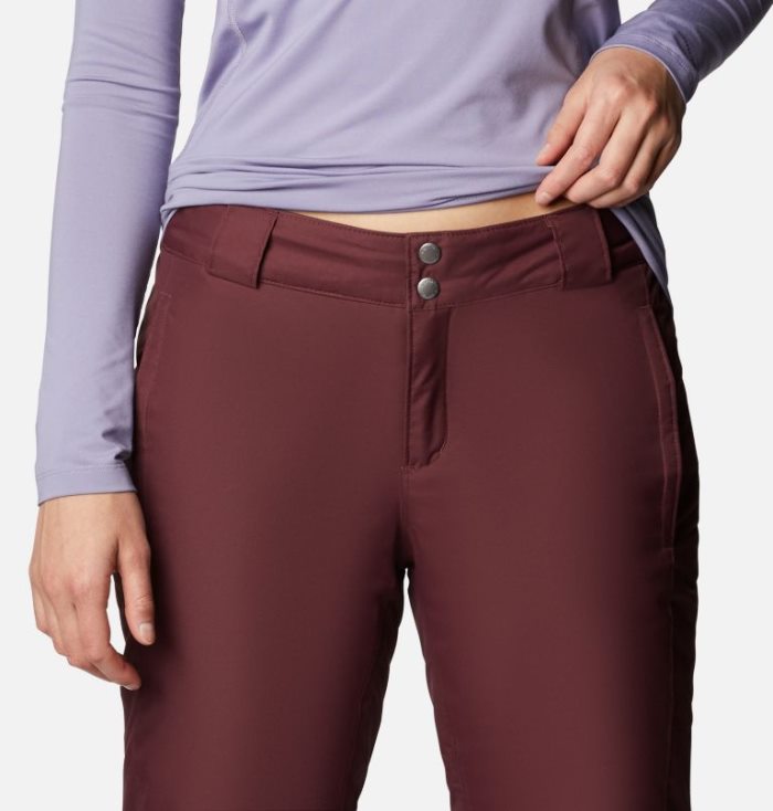 Calça De Esqui Columbia Bugaboo™ Omni-Heat Insulated Snow Pants Feminino Vermelhas Escuro Portugal | 194279-FF40