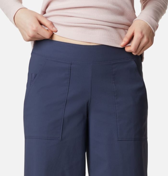 Calças Columbia Firwood™ Largos Leg Pants Feminino Azuis Escuro Portugal | 121182-L9FX