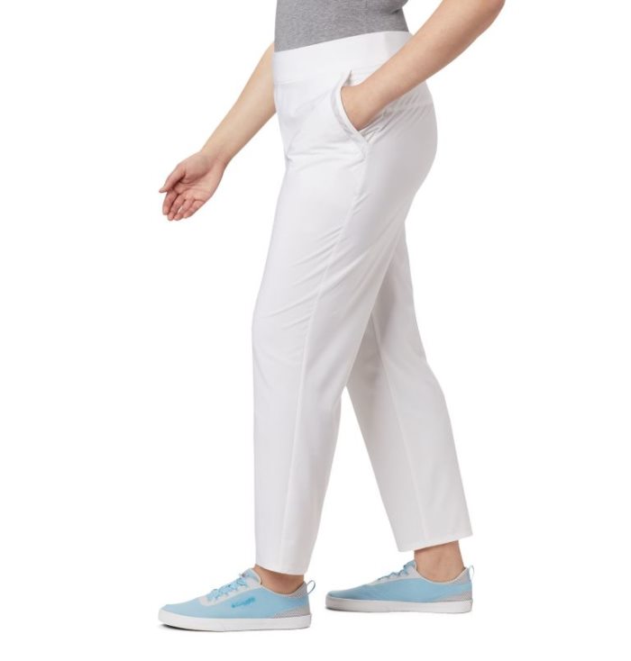 Calças Columbia PFG Slack Agua™ Woven Pants Feminino Branco Portugal | 133573-M18K