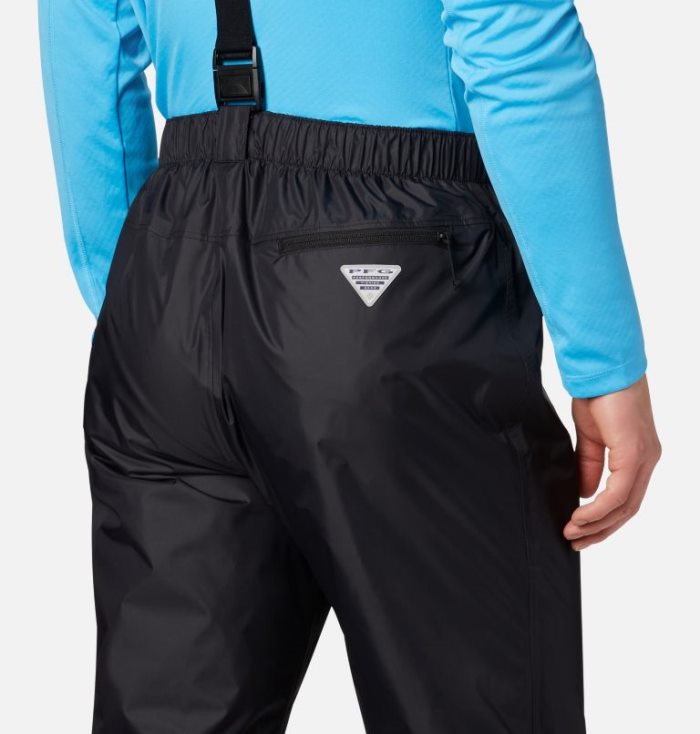 Calças Columbia PFG Storm™ Bib Pants Masculino Pretas Portugal | 126090-QWL7