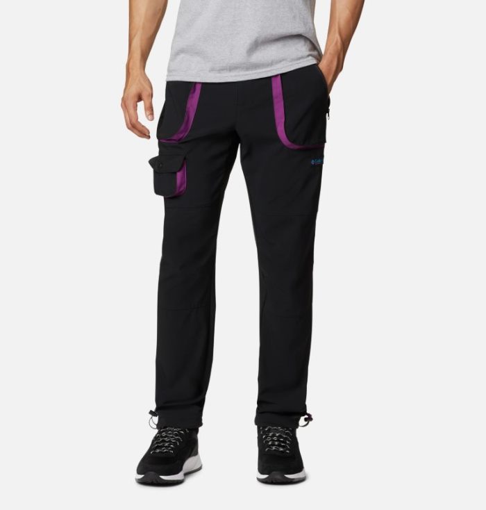 Calças Columbia Powder Keg™ Stretch Cargo Pants Masculino Pretas Roxo Portugal | 117298-ILN8