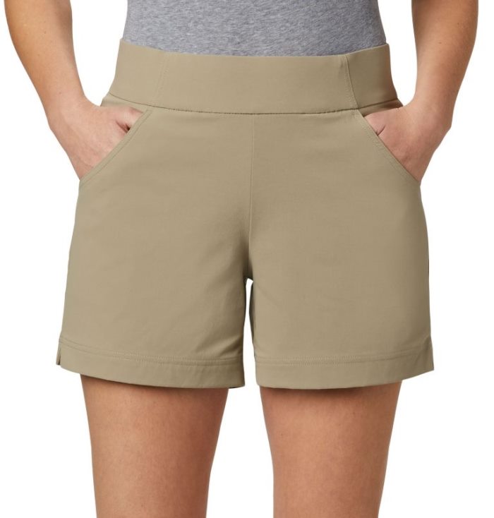 Calções Columbia Anytime Casuais™ Shorts Feminino Caqui Portugal | 168782-9BFN